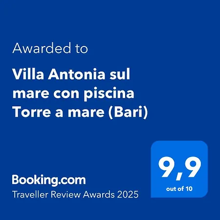 Antonia Sul Mare Con Piscina Torre A Mare ヴィラ バーリ